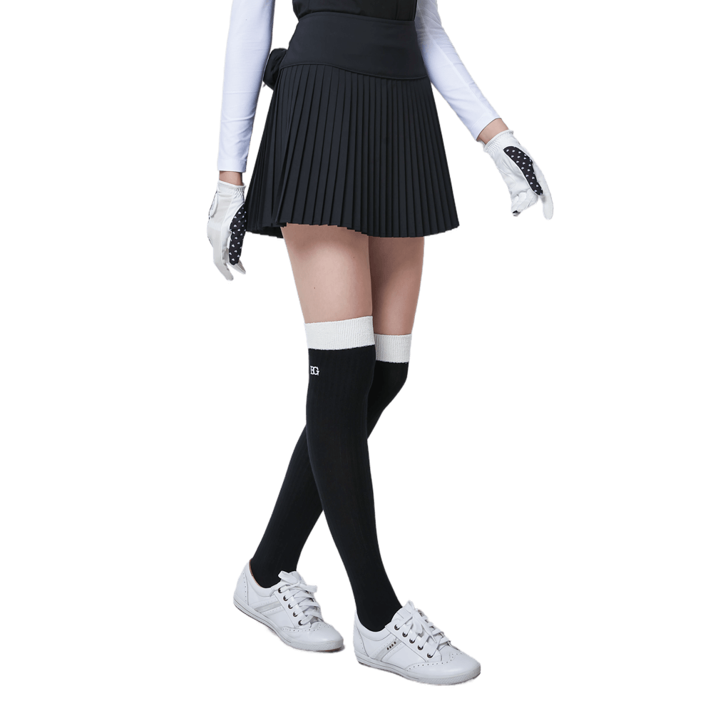 GoPlayer レディース エラスティック ゴルフ パンツ スカート (ブラック)