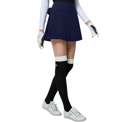 GoPlayer女彈性高爾夫褲裙藍