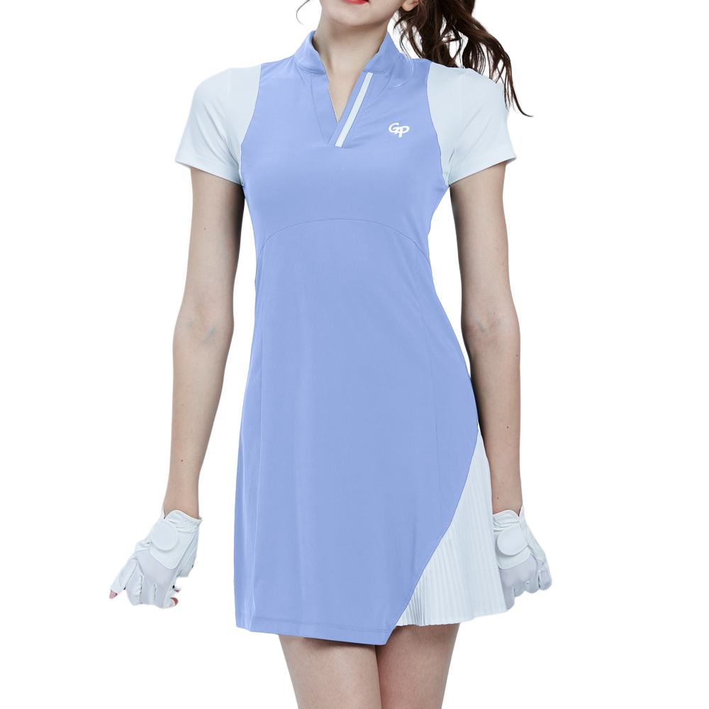 GoPlayer女高爾夫連身衣裙（藍紫）