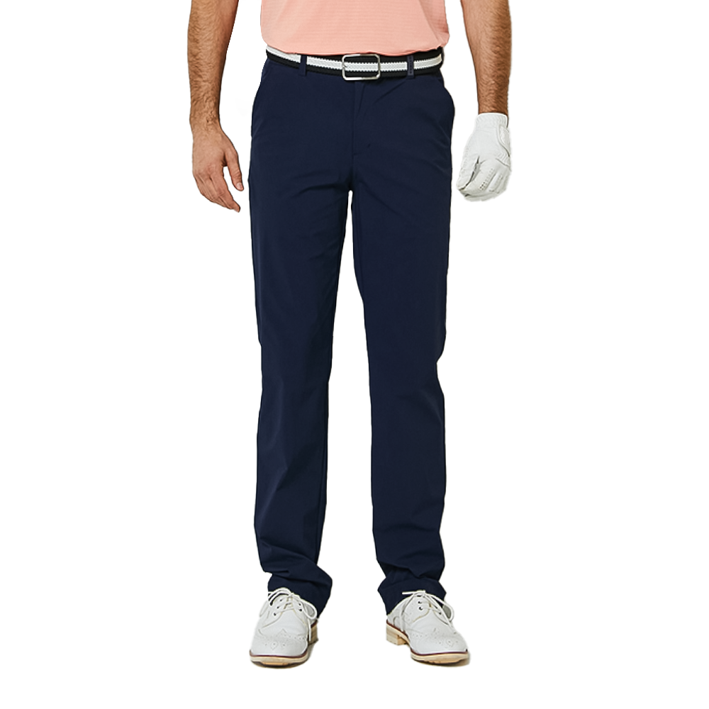 GoPlayer男彈性腰高爾夫長褲(藏青)