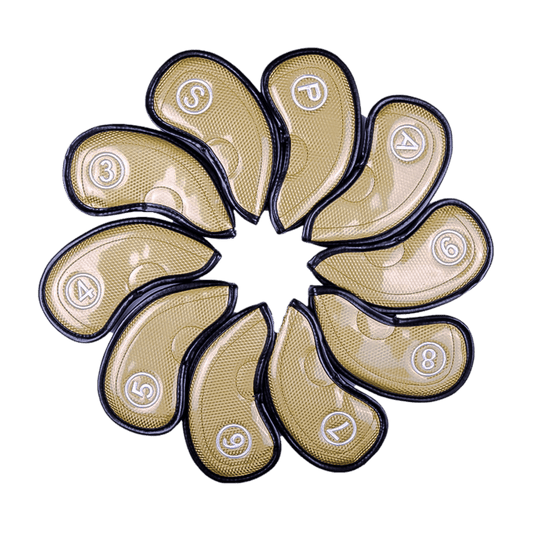 GoPlayer 高爾夫PU數字鐵桿套組(金)