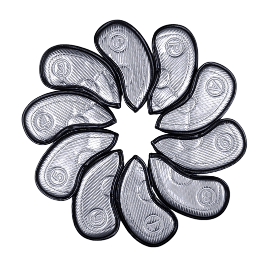 GoPlayer 高爾夫PU數字鐵桿套組(銀)