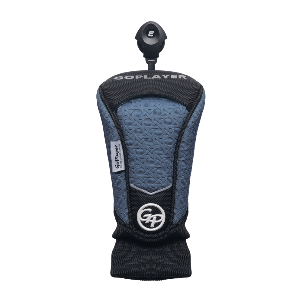 GoPlayer エンボス加工フェアウェイウッドカバー(ダークブルー)