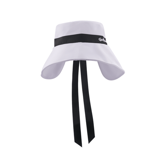 GoPlayer Women's Large Brim Folding Sun Hat (White)