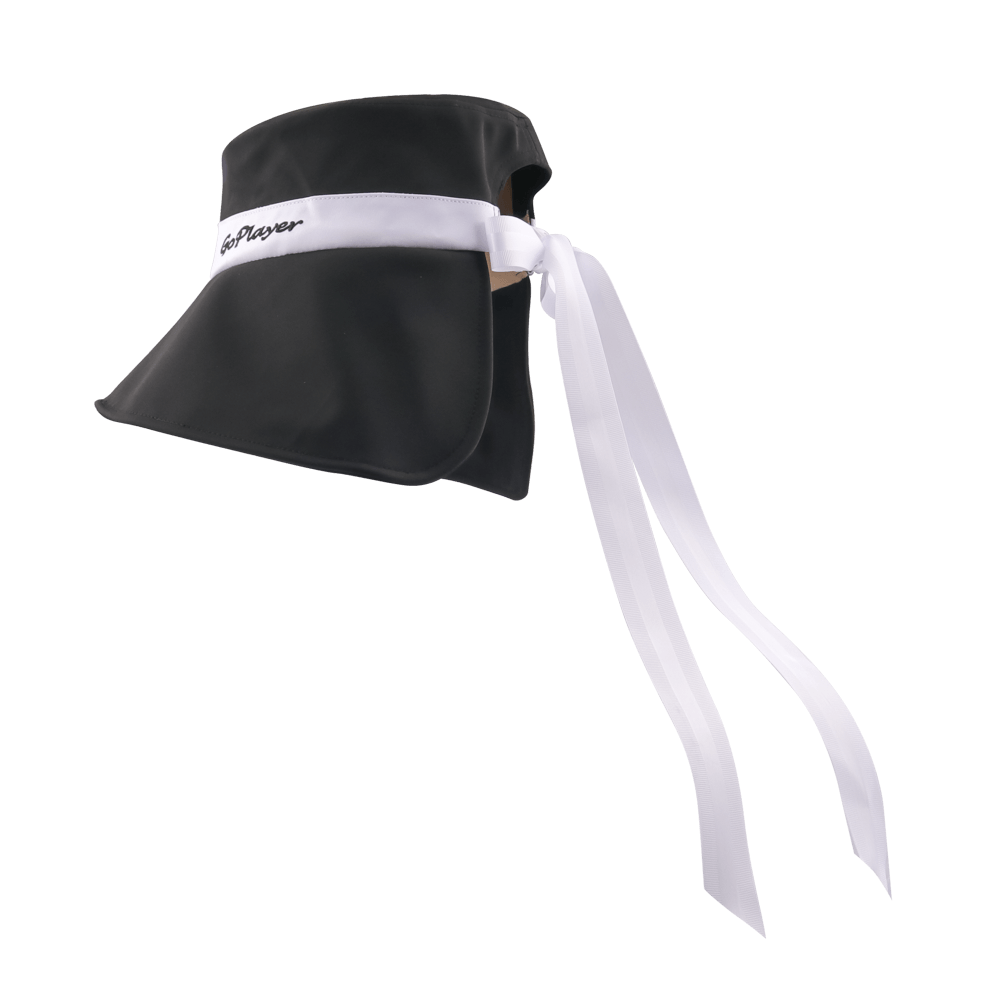 GoPlayer Women's Large Brim Folding Sun Hat (Black)