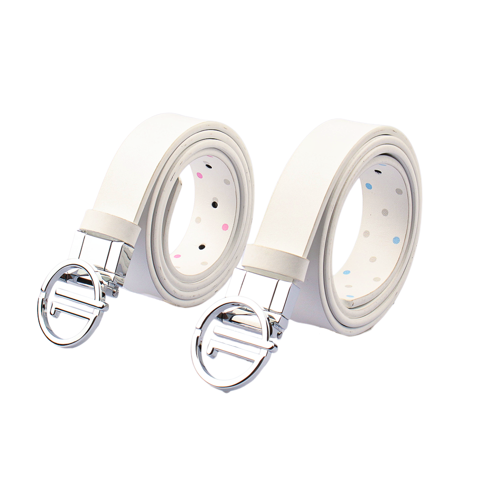GoPlayer Women's Reversible Belt (White Peach/White Blue)