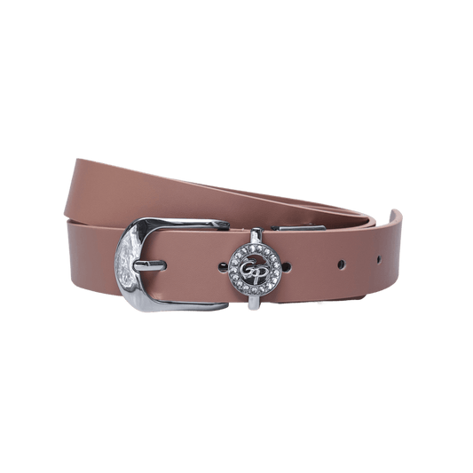 GoPlayer女馬蹄扣高爾夫皮帶(暗粉)