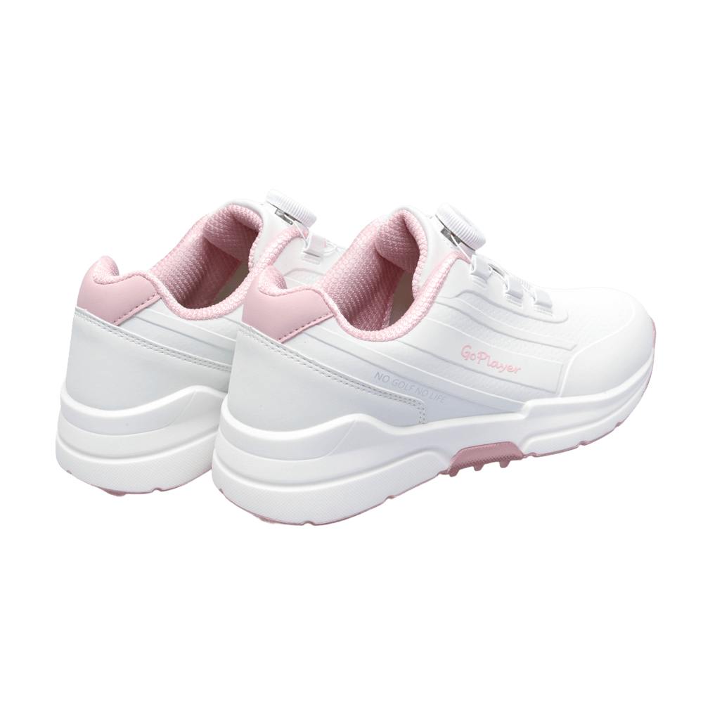 GoPlayer EliteLinks ゴルフ クラシック レディース シューズ (ホワイト)