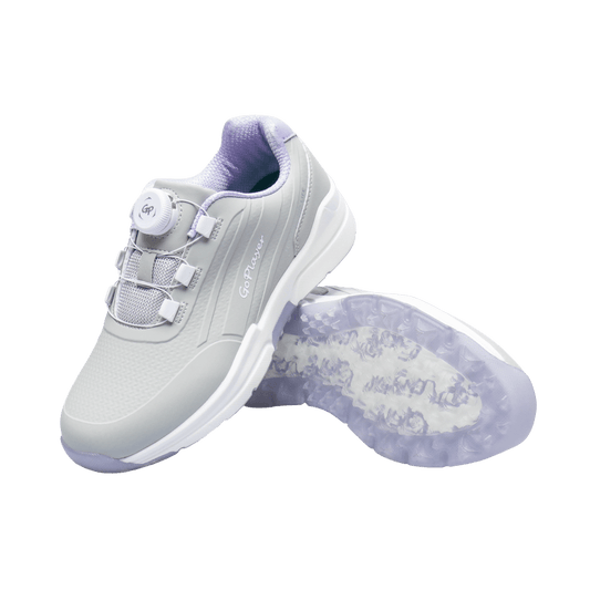 GoPlayer EliteLinks Golf Knob Women's Shoes (Gray Purple)