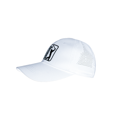 PGA高爾夫沖孔球標帽(白)