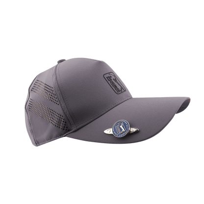 PGA TOUR高爾夫精緻球標帽(灰)