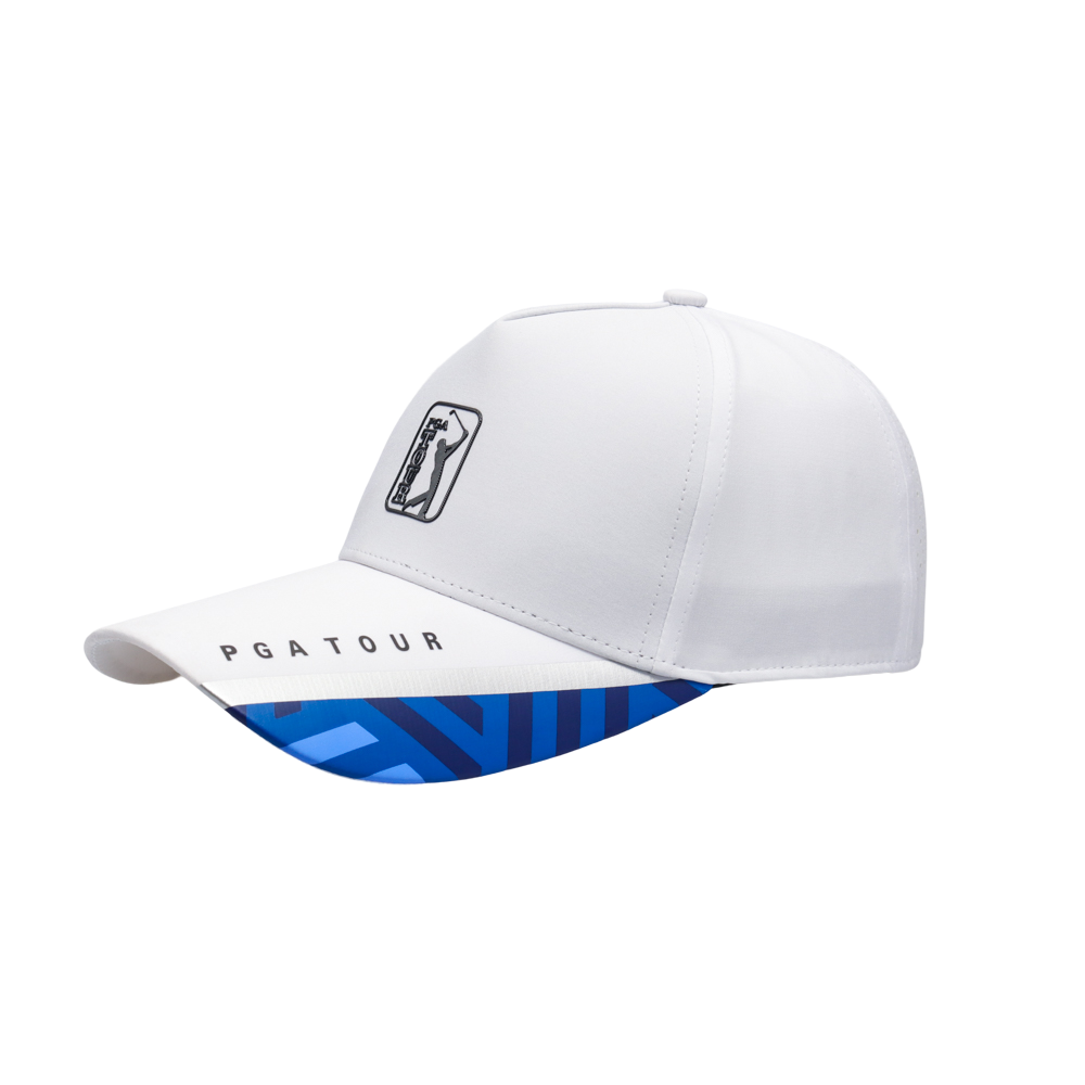 PGA TOUR高爾夫印花球標帽(白)