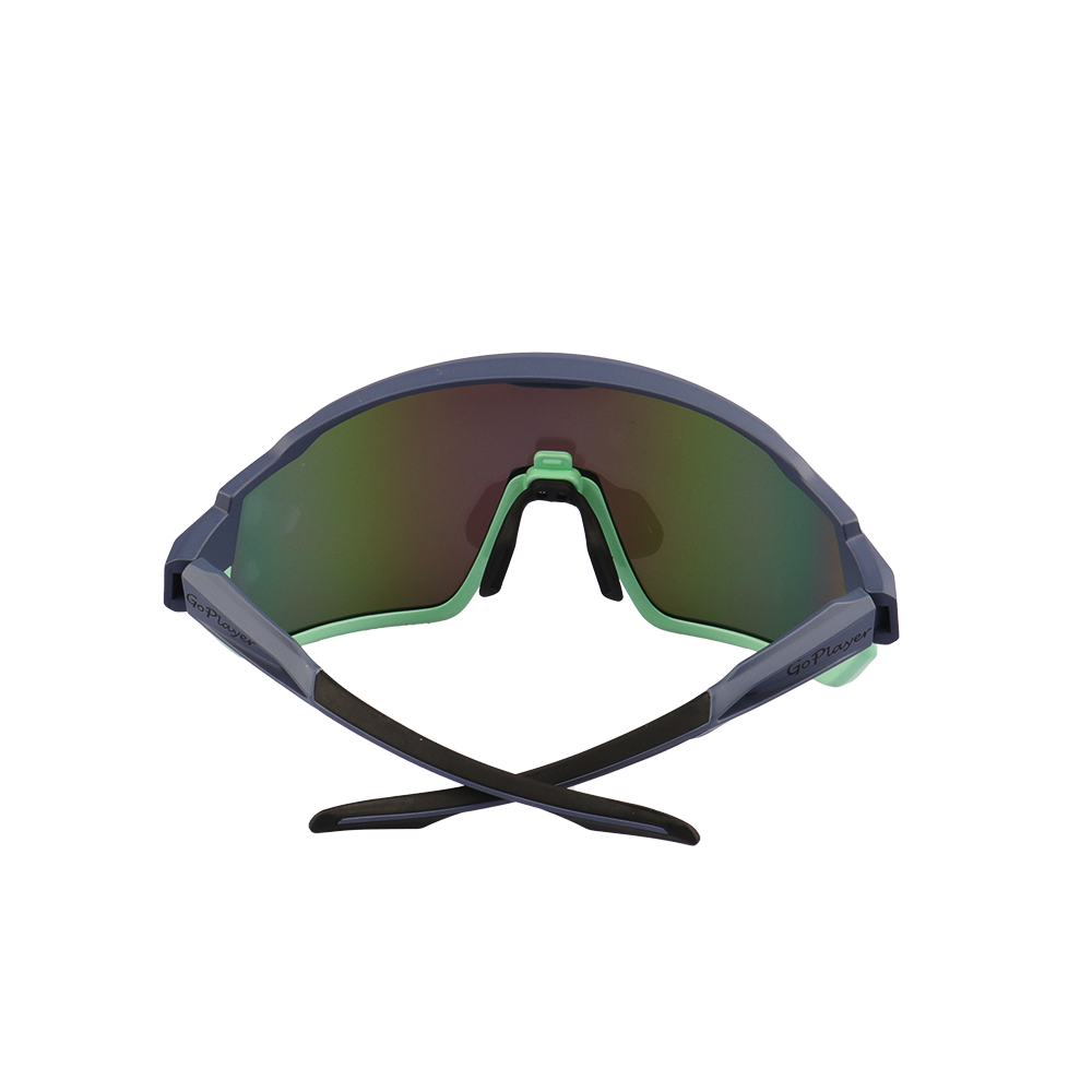 GoPlayer大框太陽眼鏡(藍綠框 鍍綠片)
