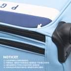 【福利品】PGA TOUR拉桿四向輪衣物袋(淺藍)