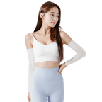 GoPlayer Women's Cool Sun Protection Sleeves (White)