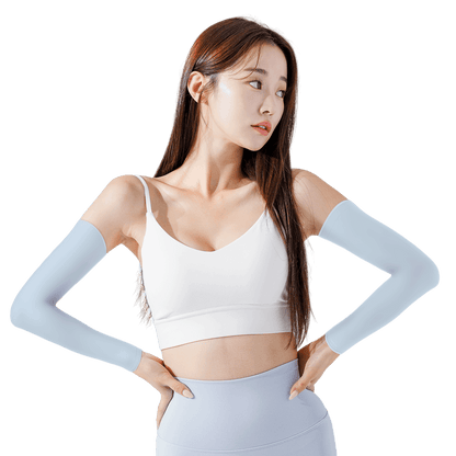 GoPlayer女涼感防曬袖套(淺藍)