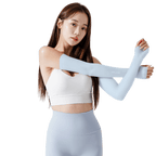 GoPlayer Women's Cool Sun Protection Sleeves (Light Blue)