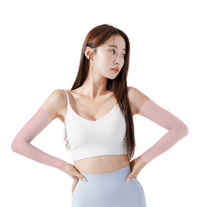 GoPlayer女涼感防曬袖套(粉紅)