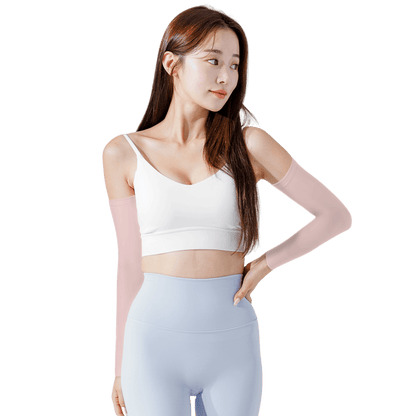 GoPlayer女涼感防曬袖套(粉紅)