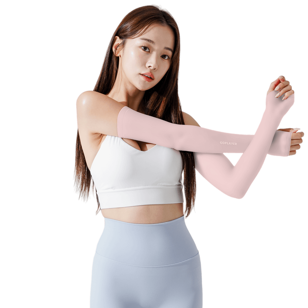 GoPlayer レディース クールサンプロテクションスリーブ（ピンク）