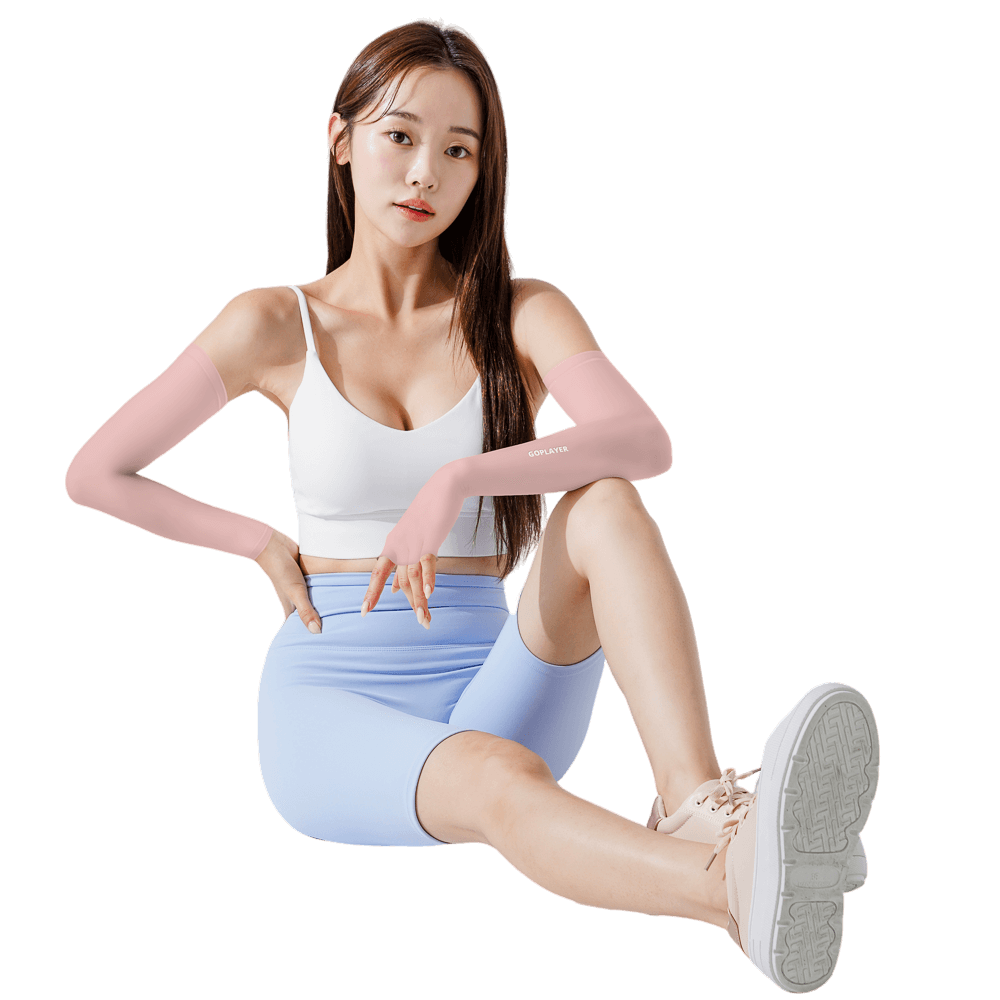 GoPlayer レディース クールサンプロテクションスリーブ（ピンク）