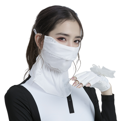 GoPlayer Stylish Breathable Sun Protection Face Mask (White)