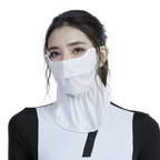 GoPlayer Stylish Breathable Sun Protection Face Mask (White)