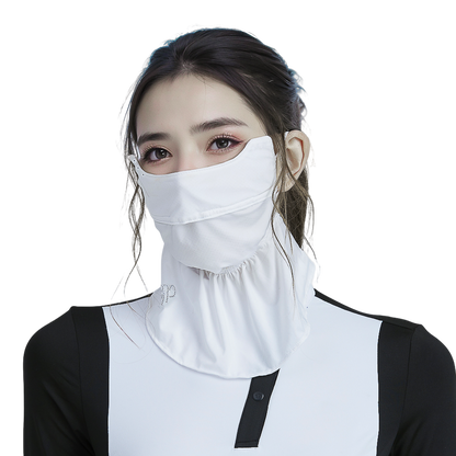 GoPlayer Stylish Breathable Sun Protection Face Mask (White)