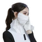 GoPlayer Stylish Breathable Sun Protection Face Mask (White)