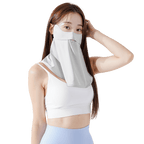 GoPlayer レディース クールサンスクリーンマスク（ライトグレー）