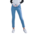 GoPlayer女彈性高爾夫長褲(淺藍)