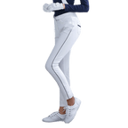 GoPlayer女彈性腰高爾夫長褲(白)