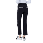 GoPlayer女高腰彈性高爾夫長褲(黑)