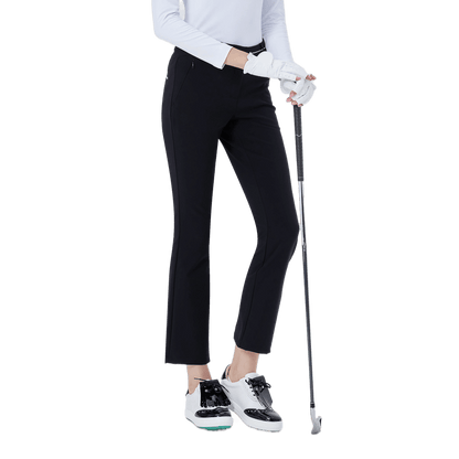 GoPlayer Women's High Waist Elastic Golf Pants (Black)