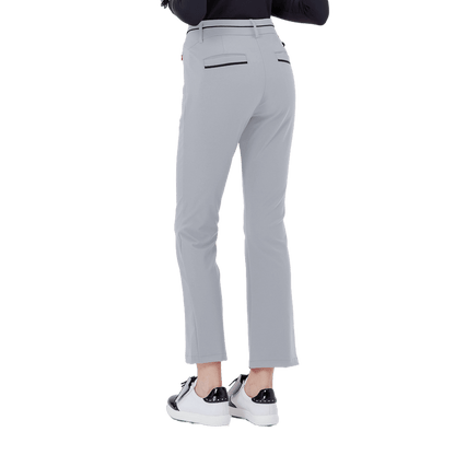 GoPlayer女高腰彈性高爾夫長褲(灰)