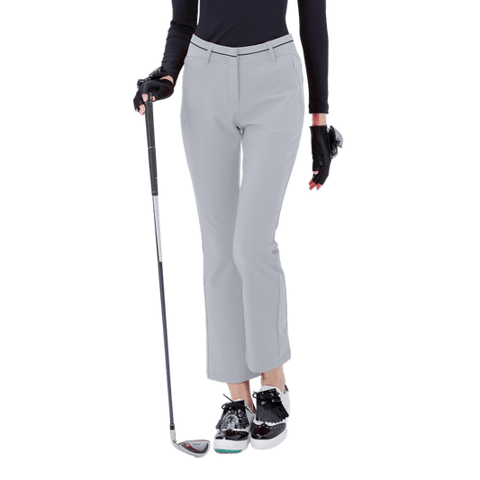 GoPlayer Women's High Waist Elastic Golf Pants (Grey)