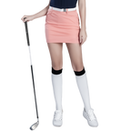 GoPlayer女彈性腰高爾夫褲裙(橘)
