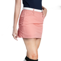 GoPlayer女彈性腰高爾夫褲裙(橘)