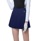 GoPlayer女彈性高爾夫褲裙(深藍)