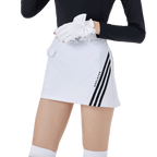 GoPlayer女高爾夫A字短裙(白)