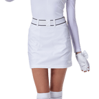 GoPlayer女高爾夫腰帶包臀裙(白)