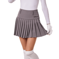 GoPlayer女高爾夫彈性腰百褶裙(灰)