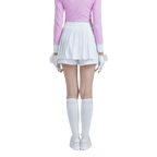 GoPlayer女高爾夫假兩件式百褶褲裙(白)