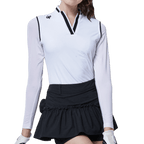 GoPlayer Women's One-piece Sunscreen Sleeve Suit (White)