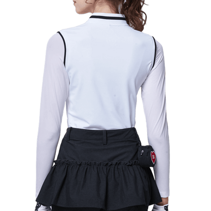 GoPlayer女連身防曬袖套衣(白)
