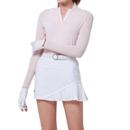 GoPlayer レディース ワンピース日焼け防止スリーブ スーツ (ピンク)