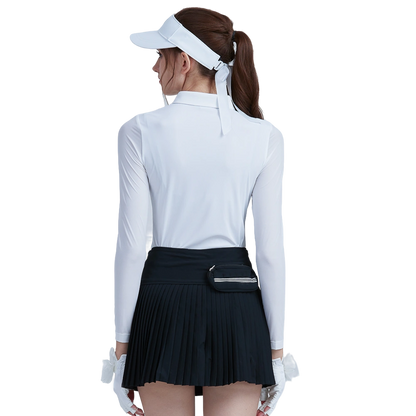 GoPlayer Women's Golf Long Sleeve Sun Protection Sleeve Sleeves (White)