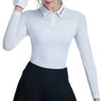 GoPlayer Women's Golf Long Sleeve Sun Protection Sleeve Sleeves (White)