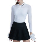 GoPlayer Women's Golf Long Sleeve Sun Protection Sleeve Sleeves (White)