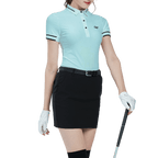 GoPlayer女輕薄超彈短袖上衣(淺綠)